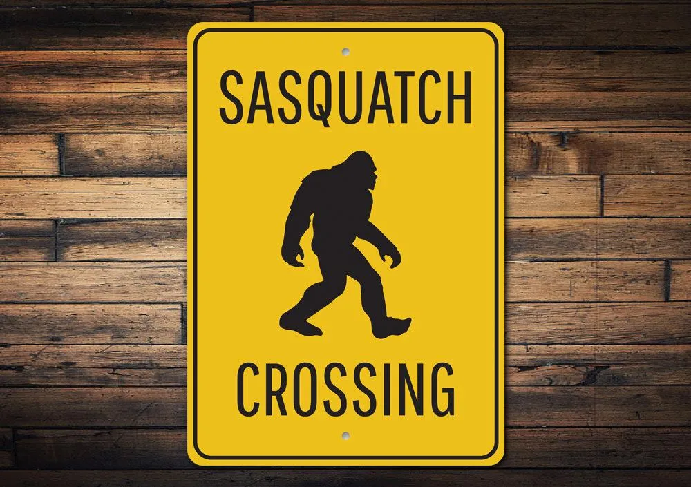 Sasquatch Crossing Sign