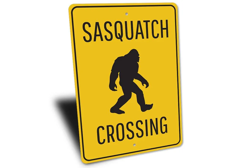 Sasquatch Crossing Sign