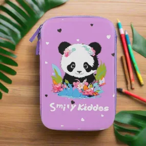 Smily Kiddos Single Compartment Eva Pencil Baby Panda - Purple