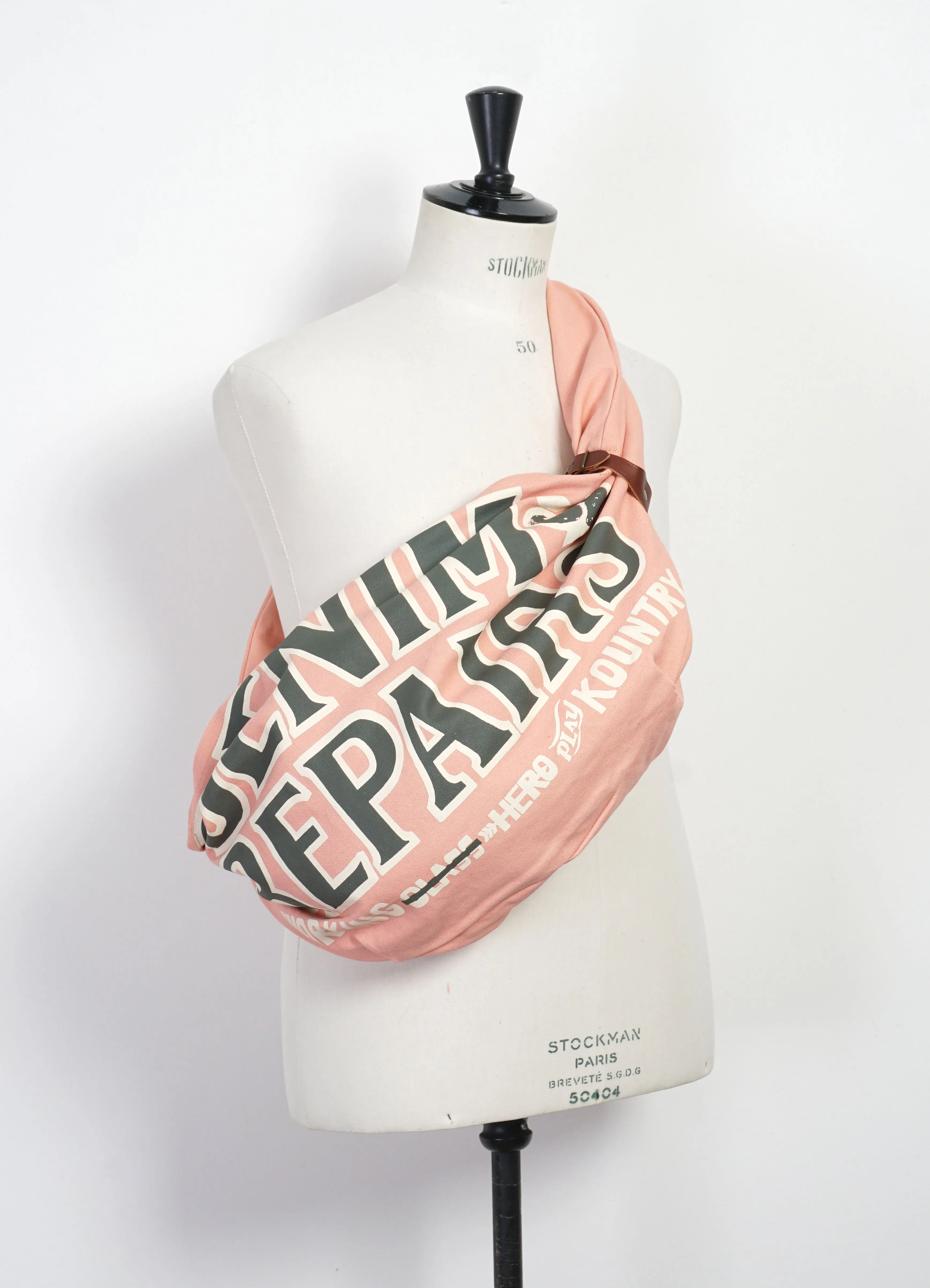 SNUFKIN #8 DENIM REPAIRS | Canvas Bag | Light Pink