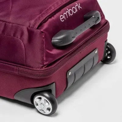 Softside Carry On Suitcase Burgundy - Embark