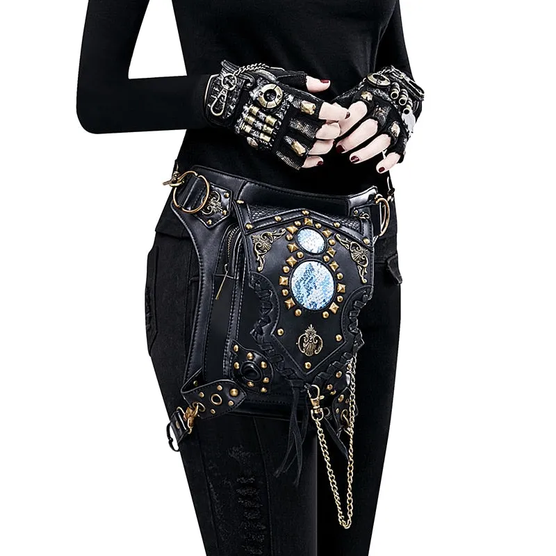 Steampunk  Vintage Retro Rock Gothic Messenger Handbag