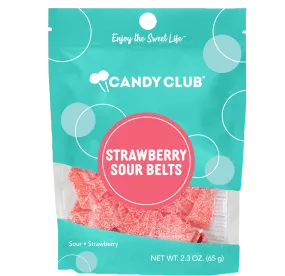 Strawberry Sour Belt Candies - Candy Bag