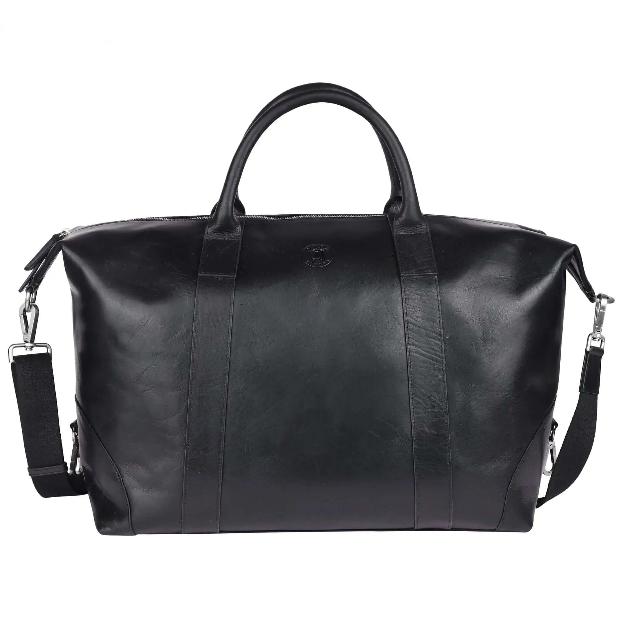 Stylish Black Duffle Bag: 28cm x 44cm x 22cm Dimensions