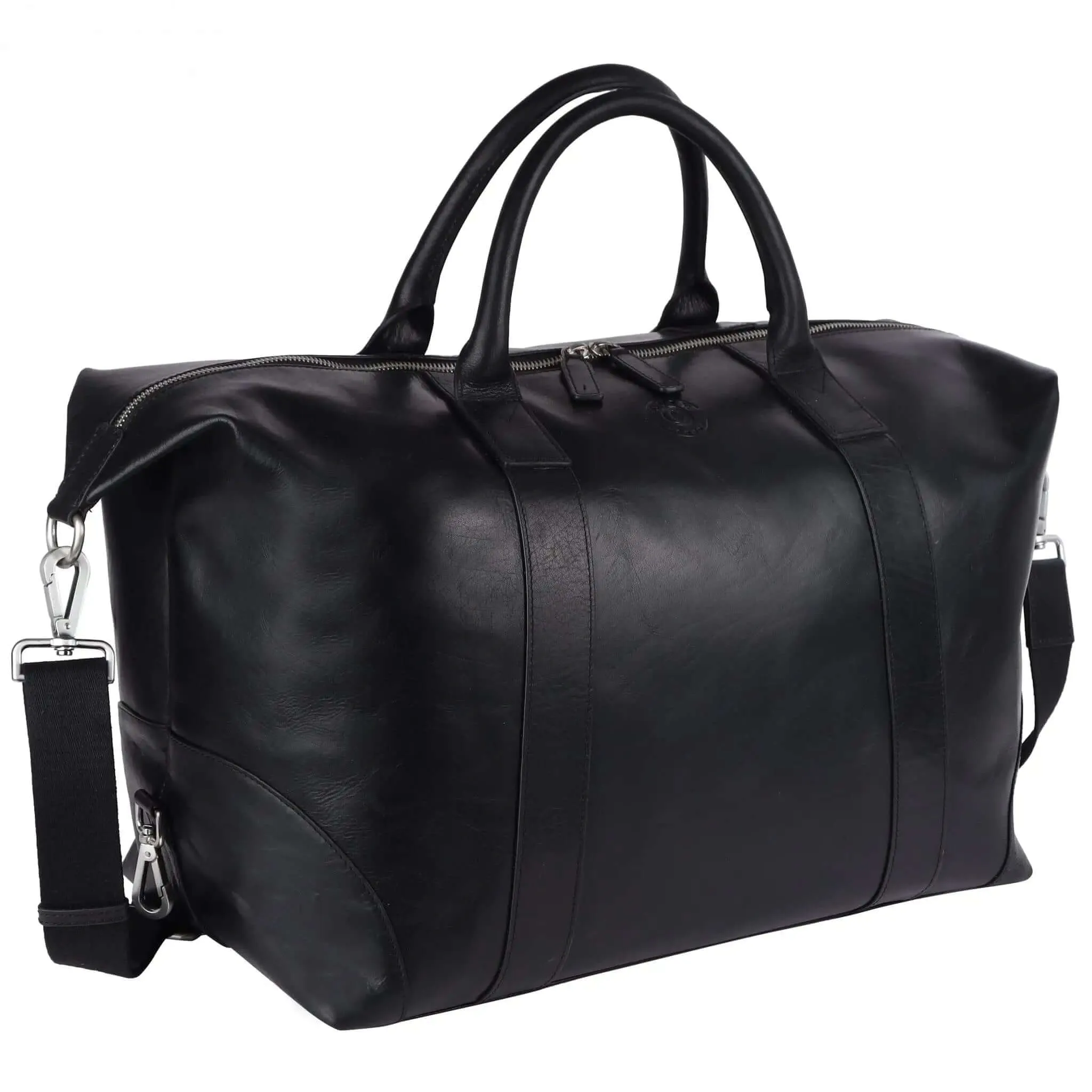 Stylish Black Duffle Bag: 28cm x 44cm x 22cm Dimensions