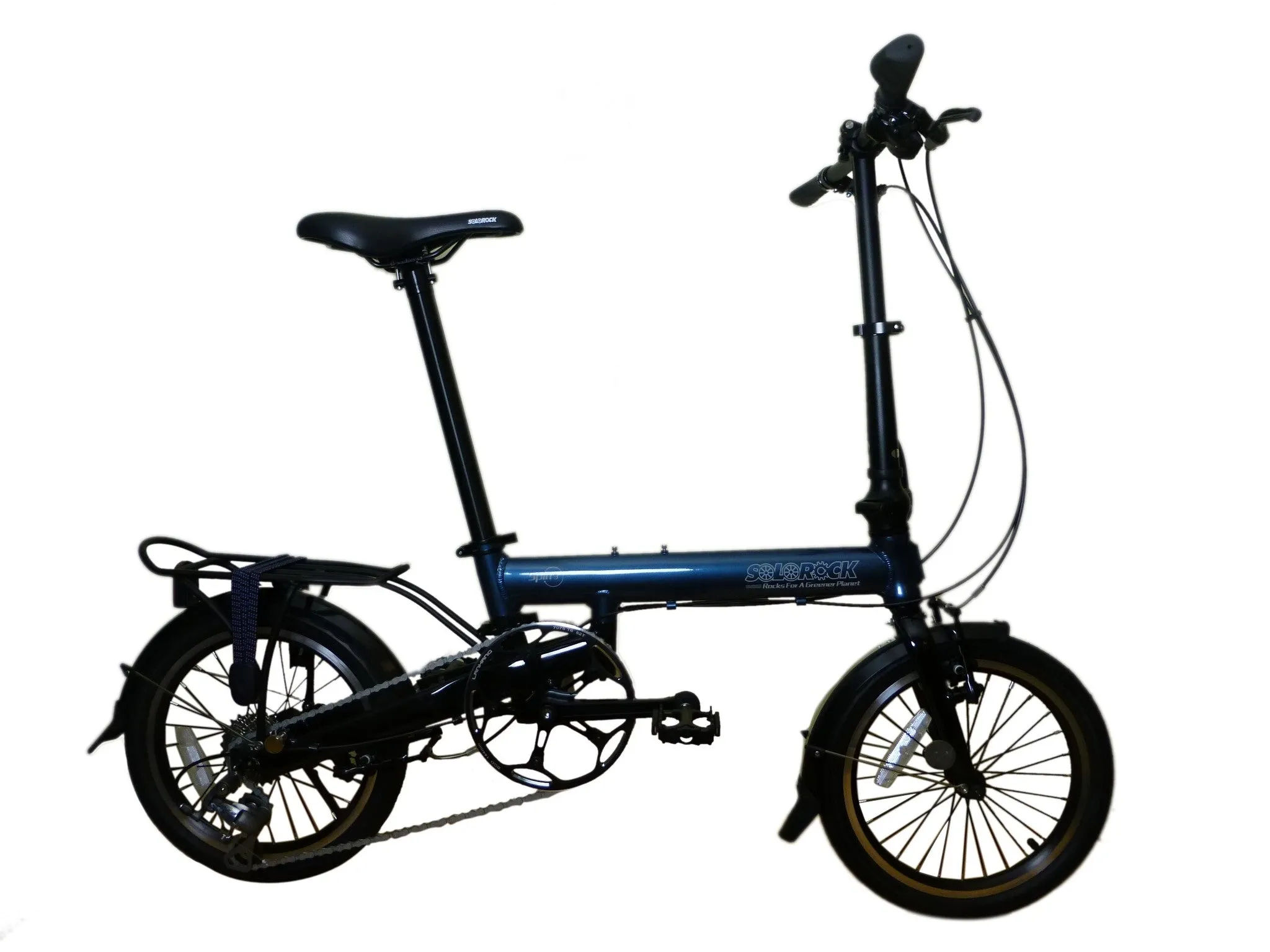 Super Light Spin 3 - SOLOROCK 16" 9 Speed Aluminum Folding Bike