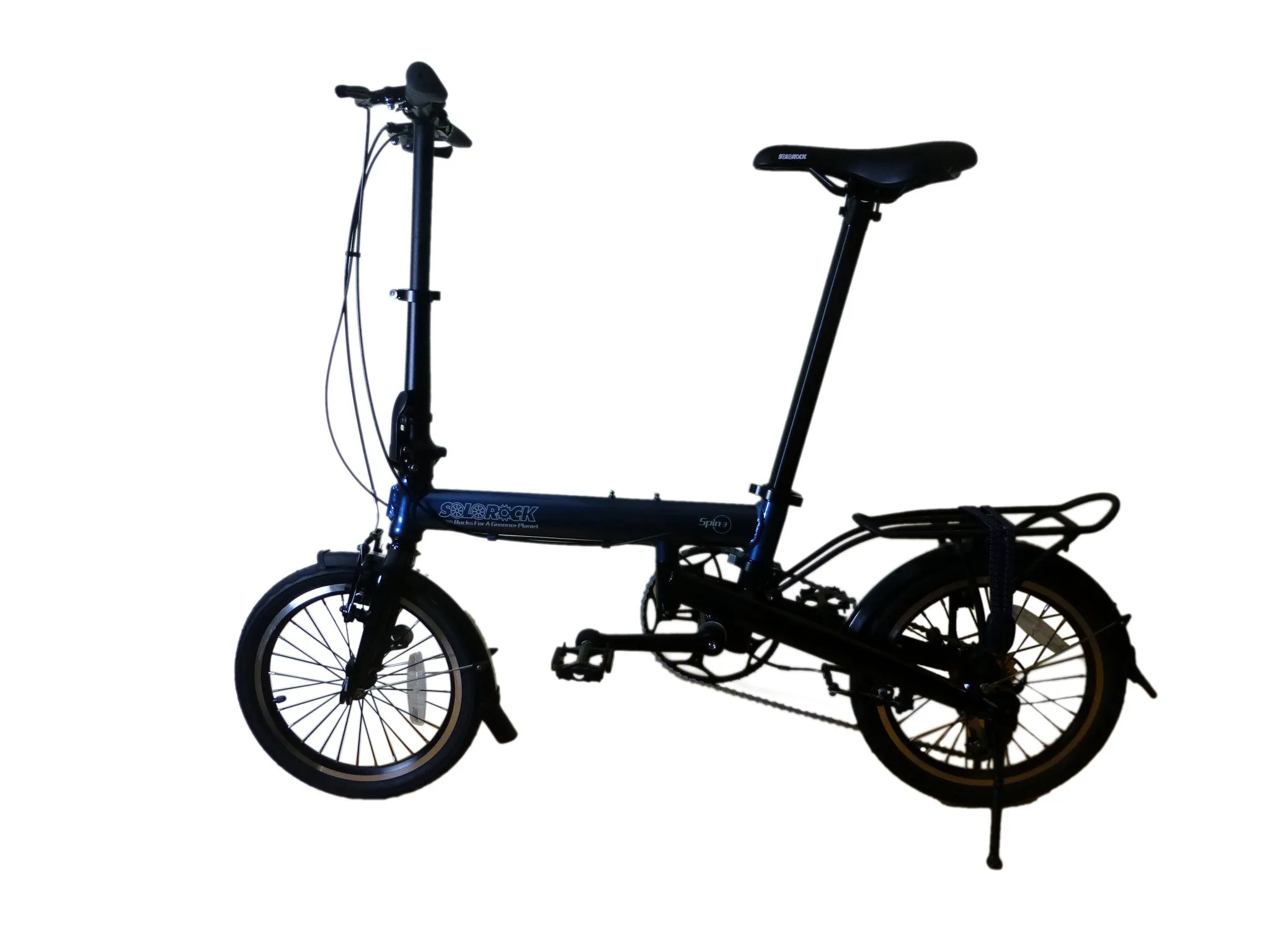 Super Light Spin 3 - SOLOROCK 16" 9 Speed Aluminum Folding Bike