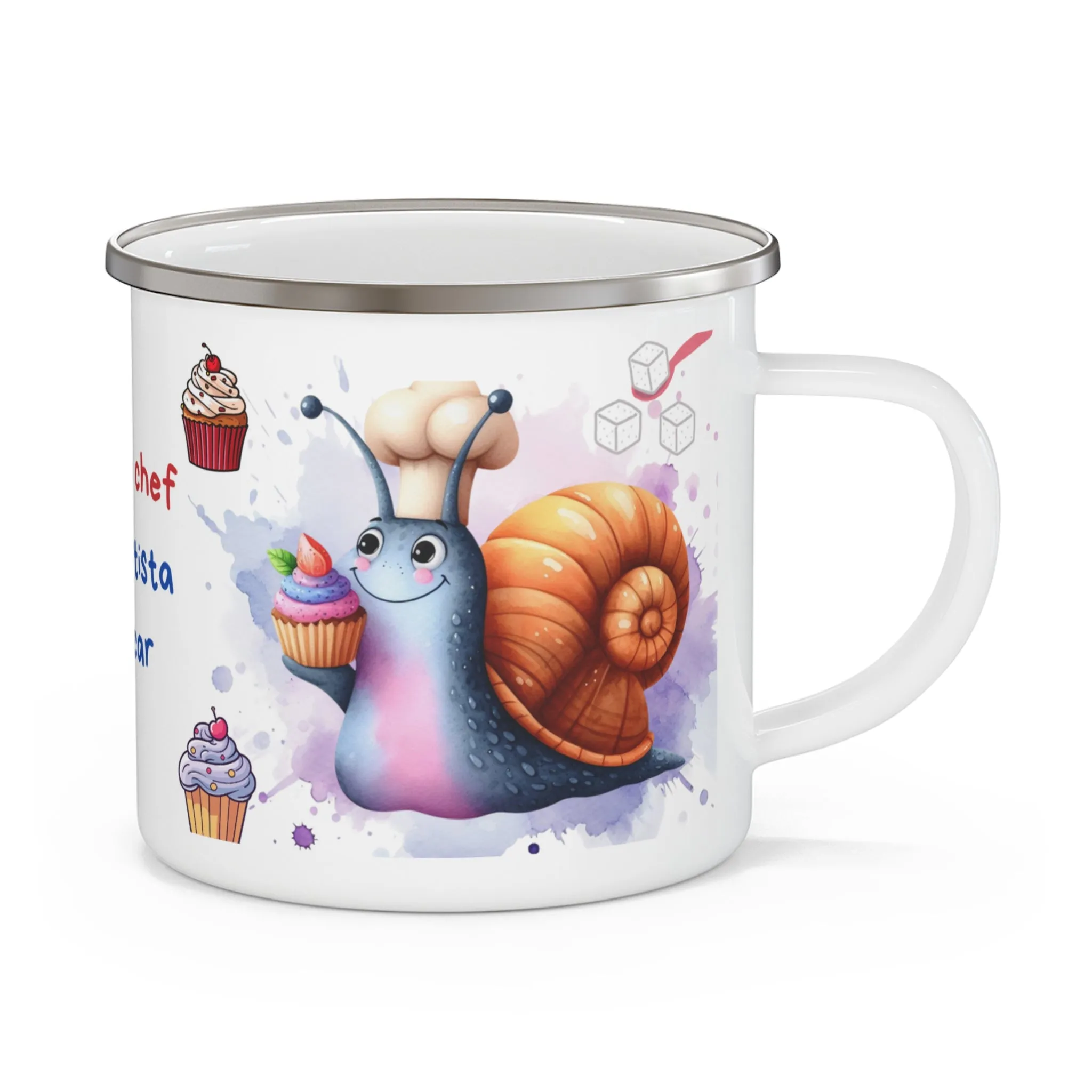 Taza Esmaltada- Caracol Artista del Azúcar