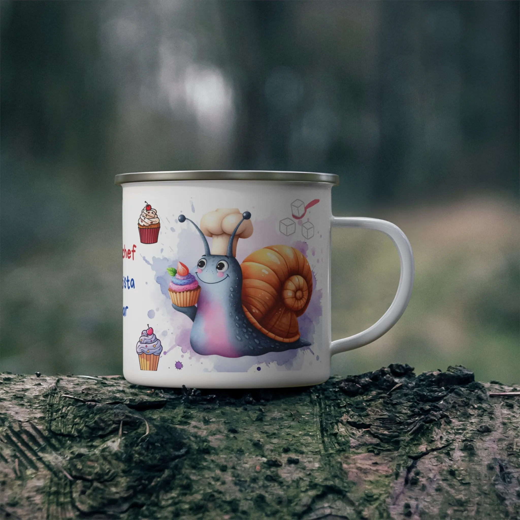 Taza Esmaltada- Caracol Artista del Azúcar