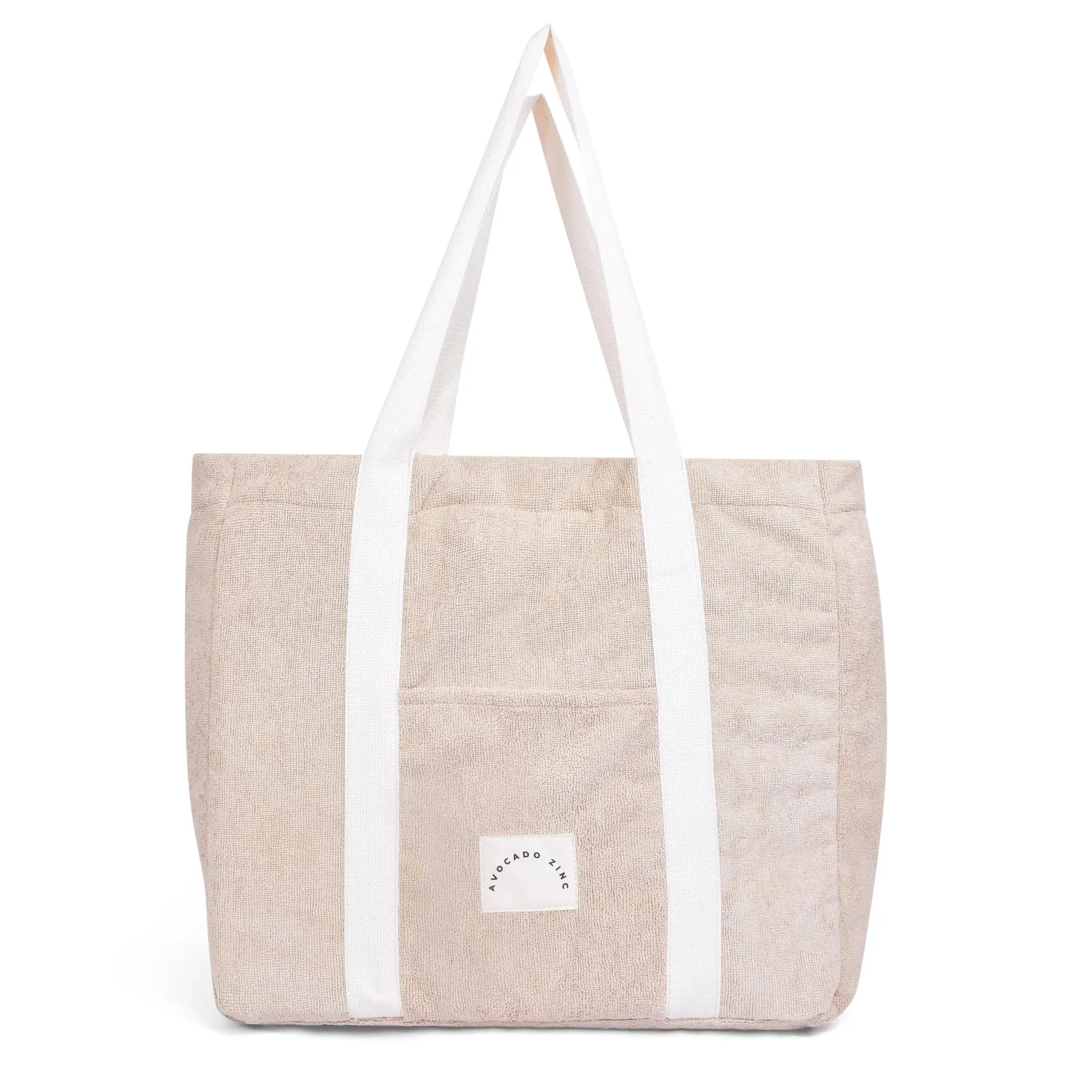 Terry Towelling Tote - Avocado Zinc