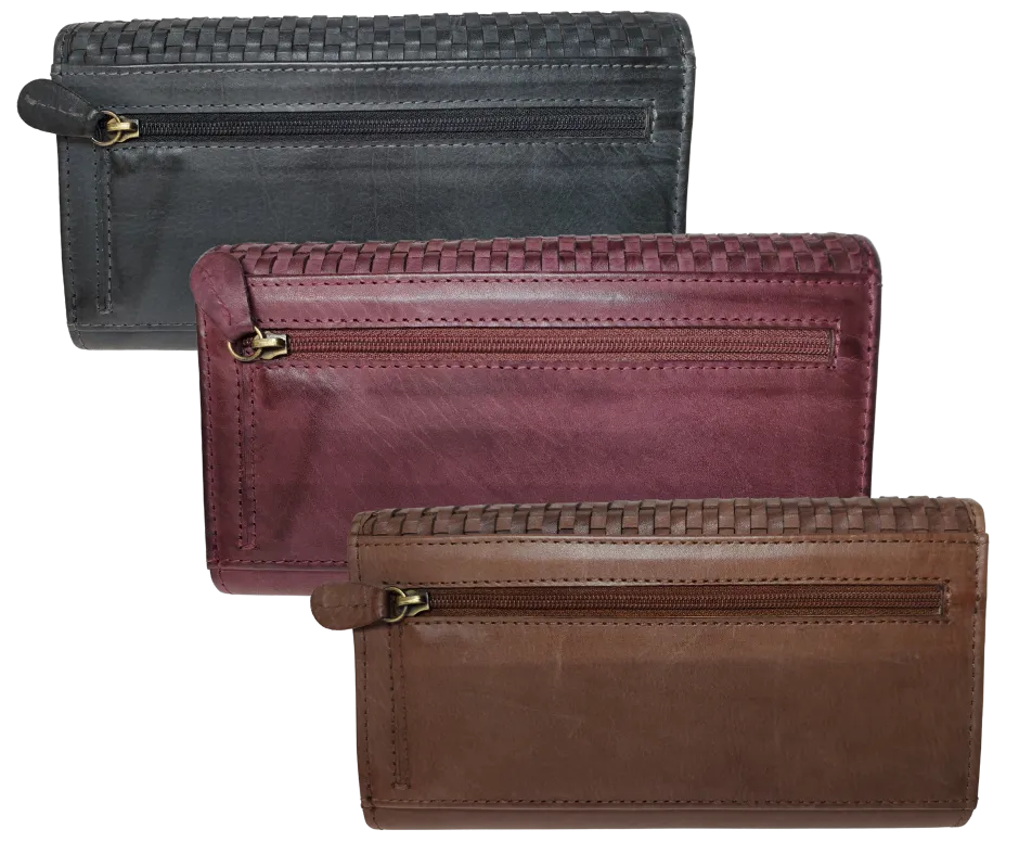 The "Brianna" Leather Clutch Style Wallet