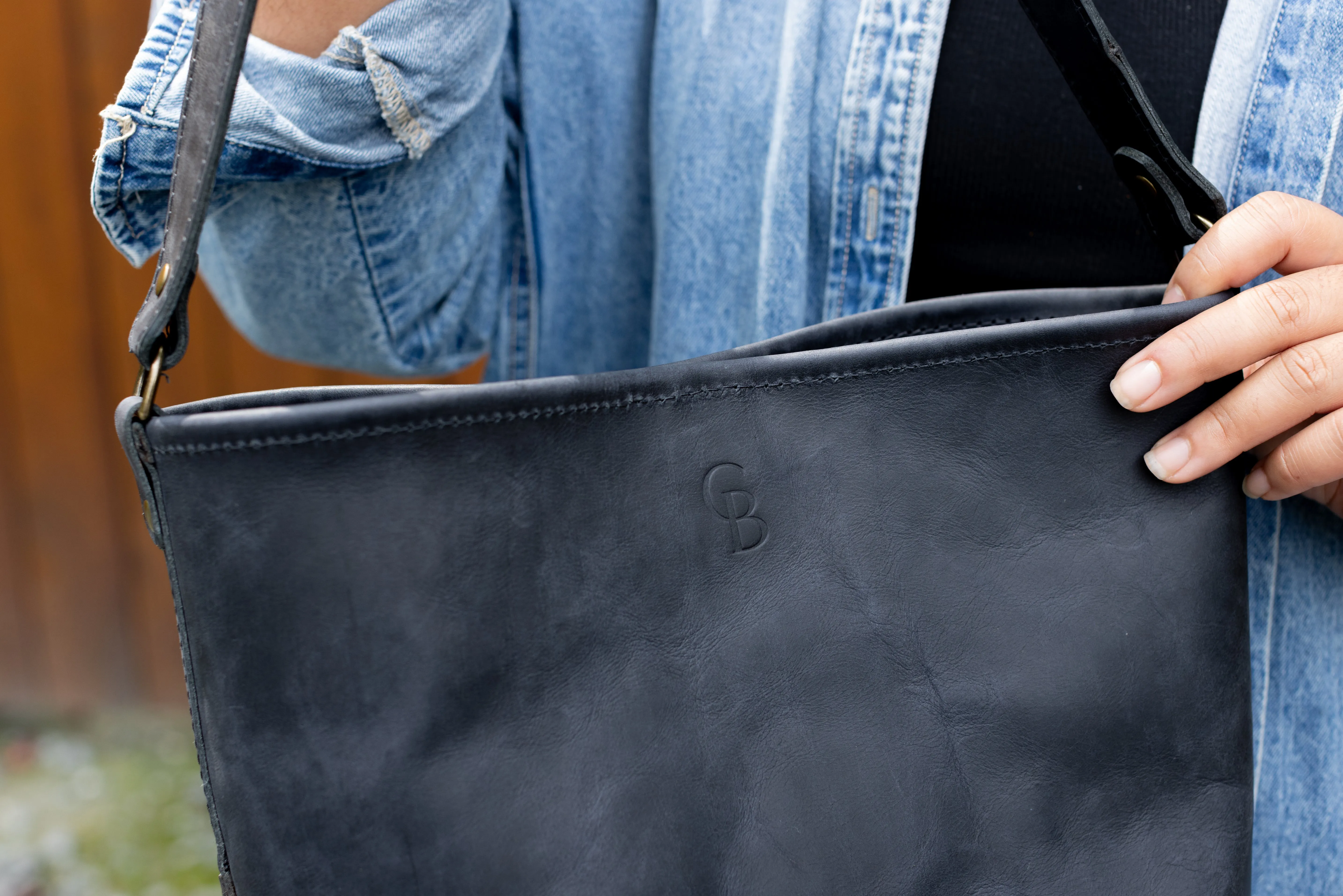 The Sophia Tote in Midnight