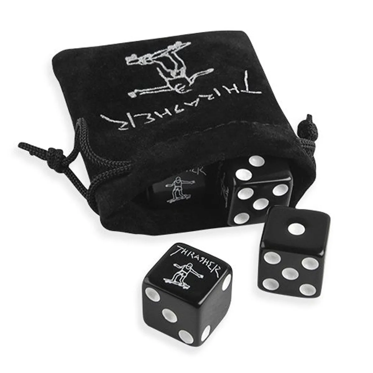 Thrasher Dice Set - Black