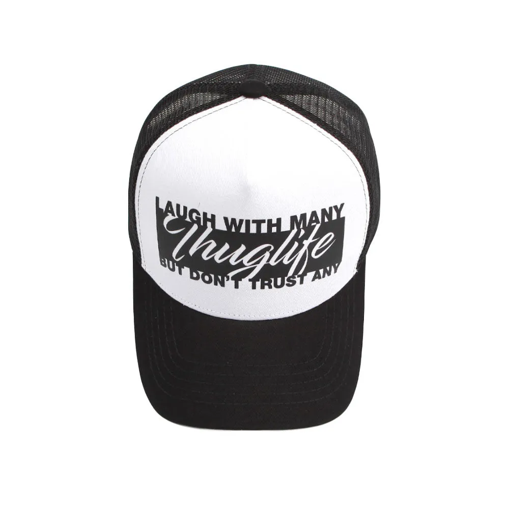 Thuglife Print Mesh Snapback Hat Hiphop Trucker Baseball Cap ALM1506