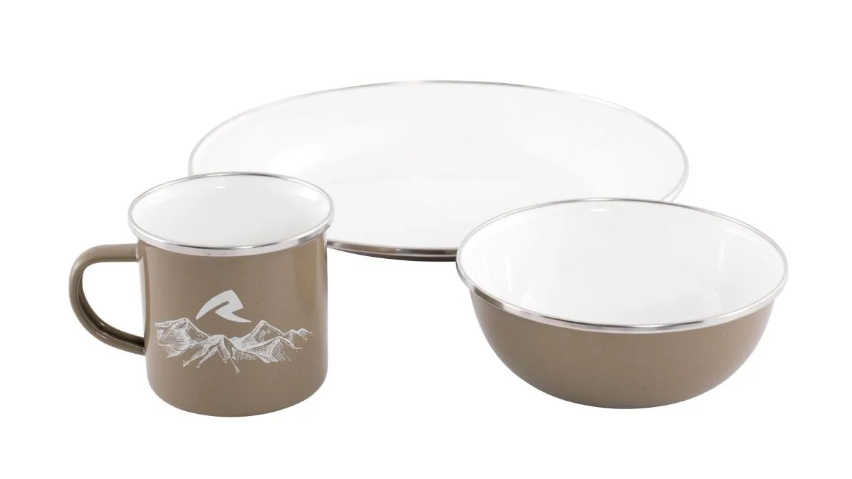 Tongass Single Enamel Camping Set