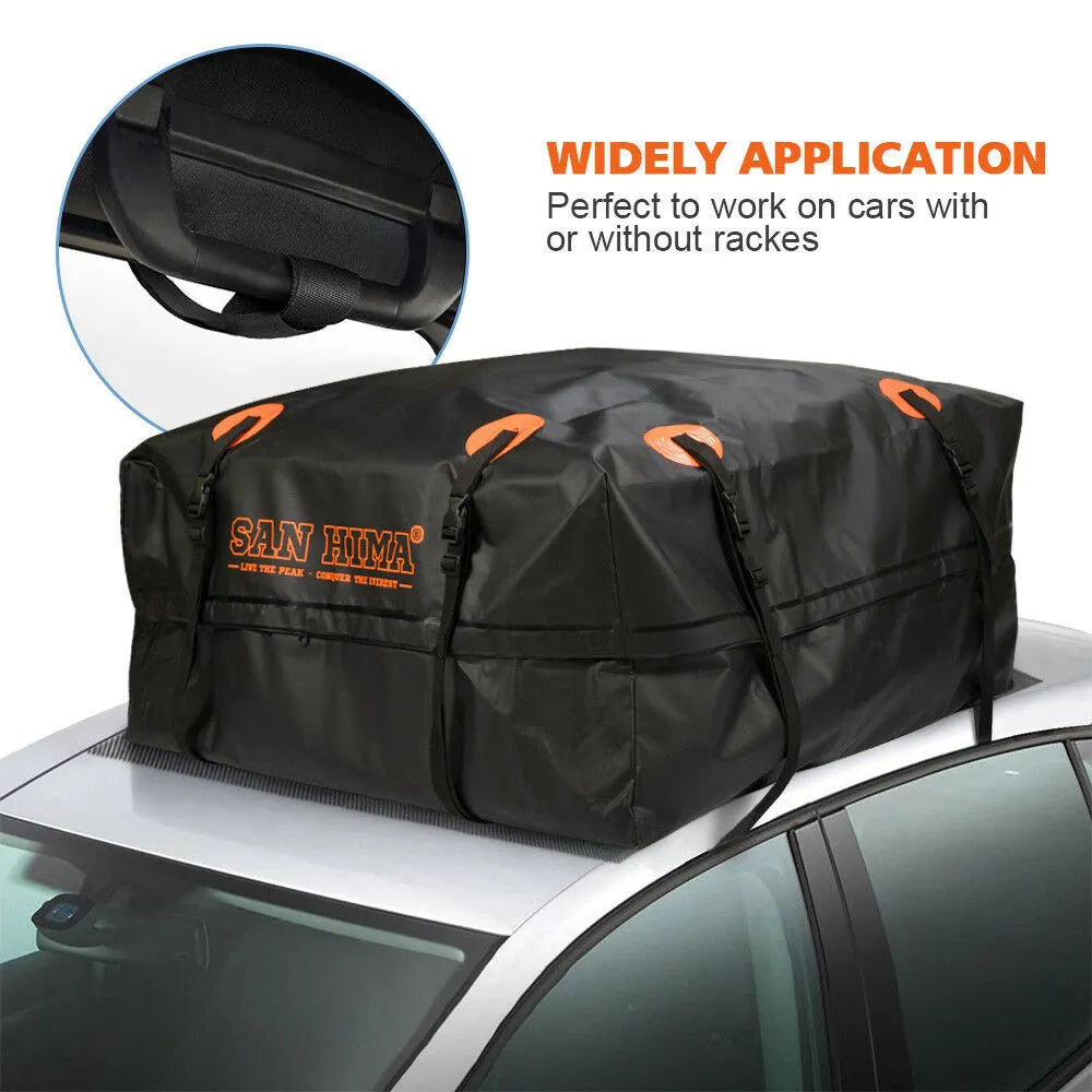 Universal Waterproof Car Roof Top Rack Bag Cargo Carrier Luggage Basket Bag 4WD