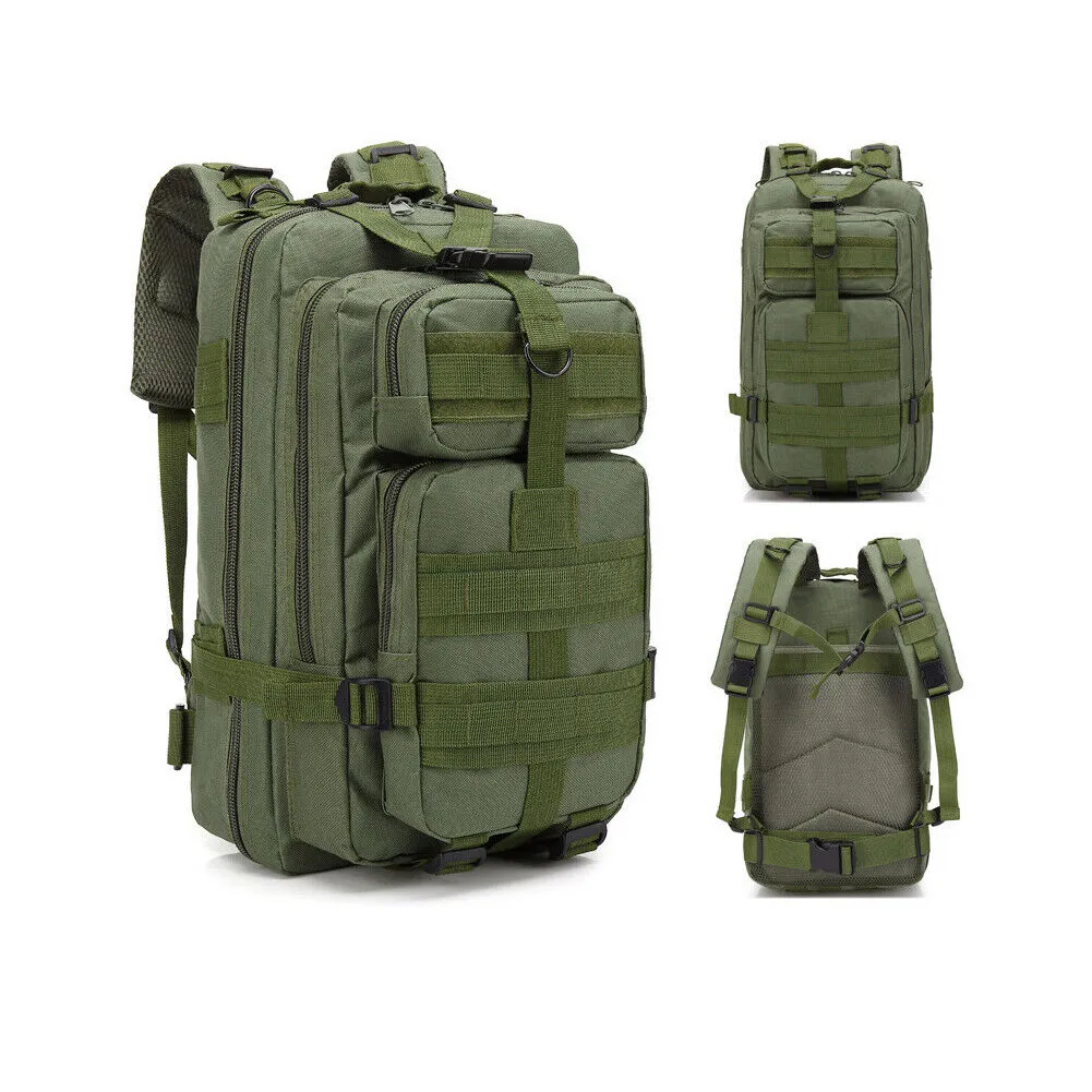 US 30L Military Tactical Bag Camping Outdoor EDC Travel Rucksack Hiking Backpack