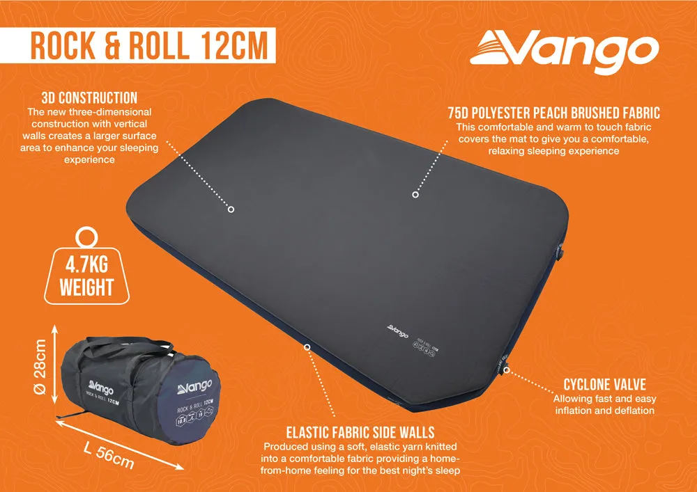 Vango Rock & Roll 12cm Self Infalting Mat