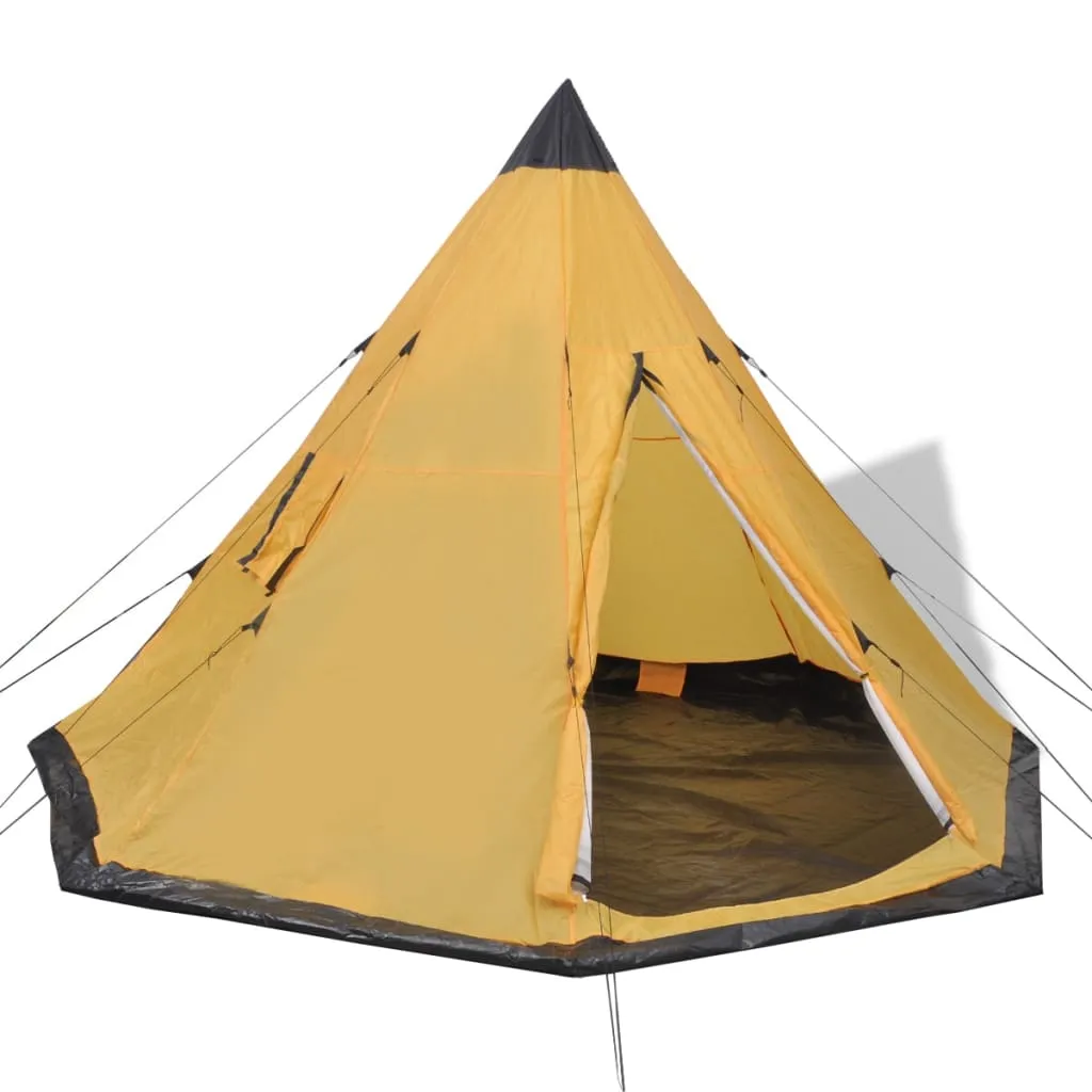 vidaXL 4-person Tent Yellow