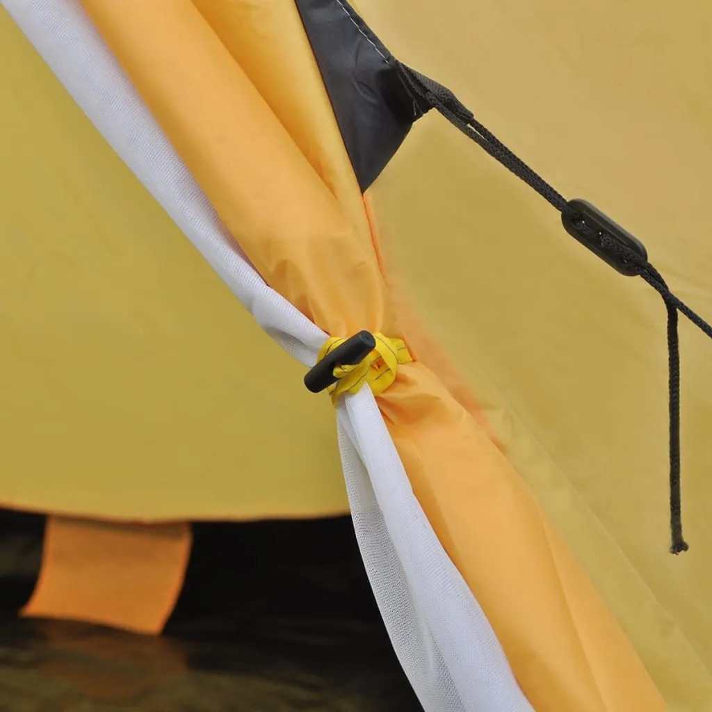 vidaXL 4-person Tent Yellow