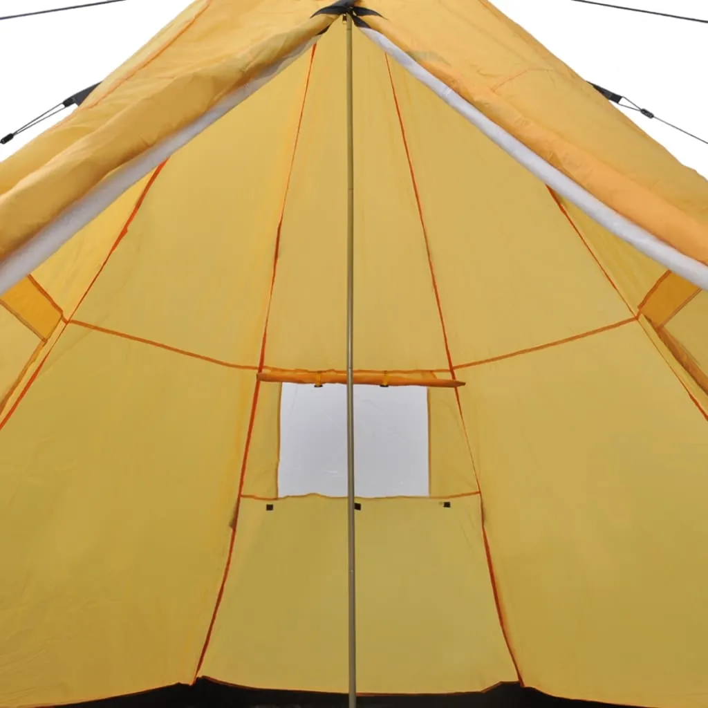 vidaXL 4-person Tent Yellow