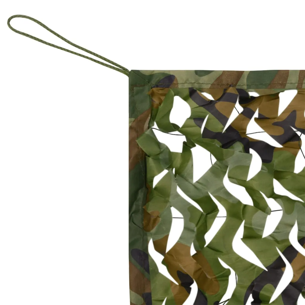 vidaXL Camouflage Net with Storage Bag 3x7 m Green