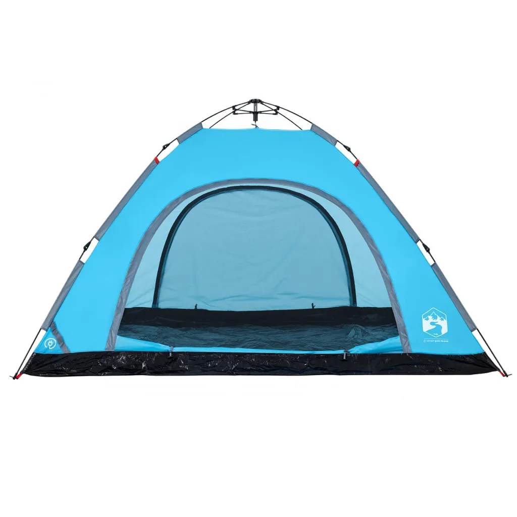 vidaXL Camping Tent 5-Person Blue Quick Release