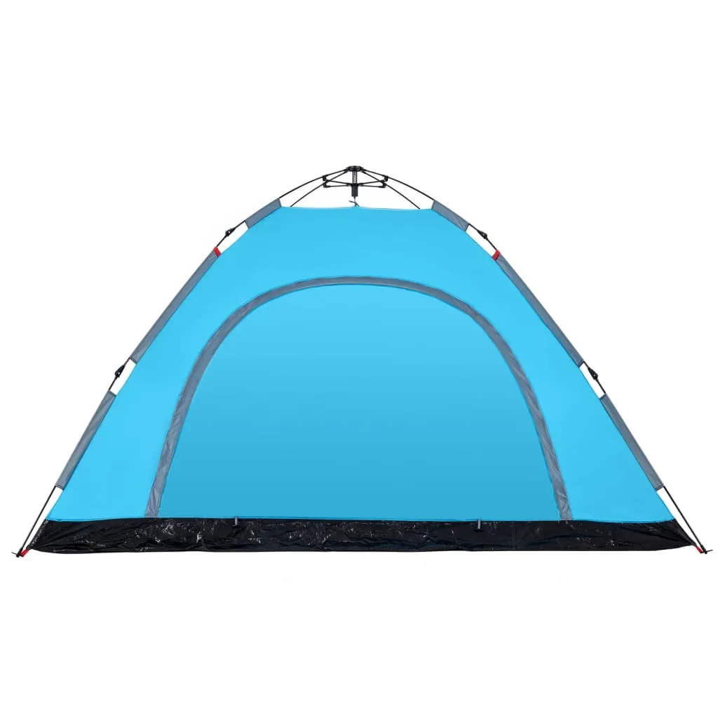 vidaXL Camping Tent 5-Person Blue Quick Release