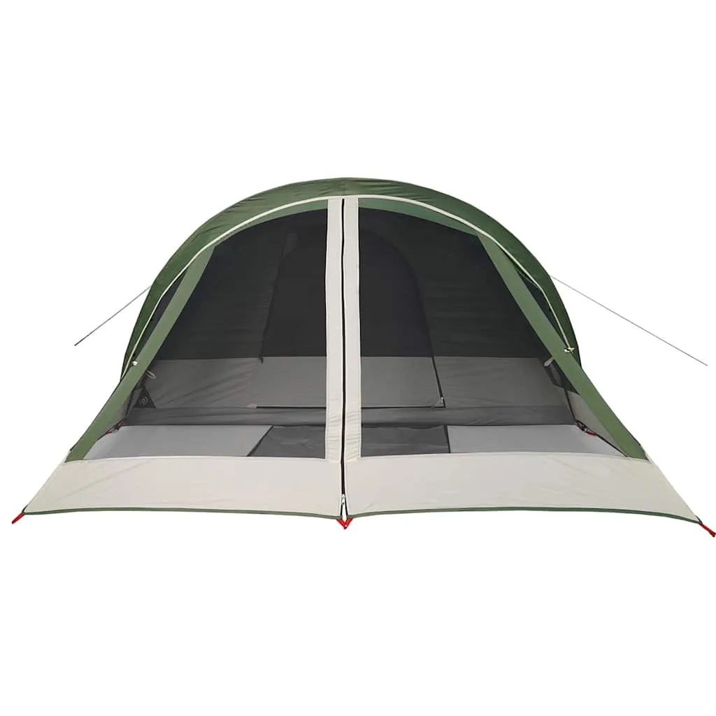 vidaXL Camping Tent Cabin 4-Person Green Waterproof