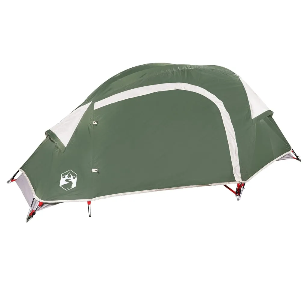 vidaXL Camping Tent Dome 1-Person Green Waterproof