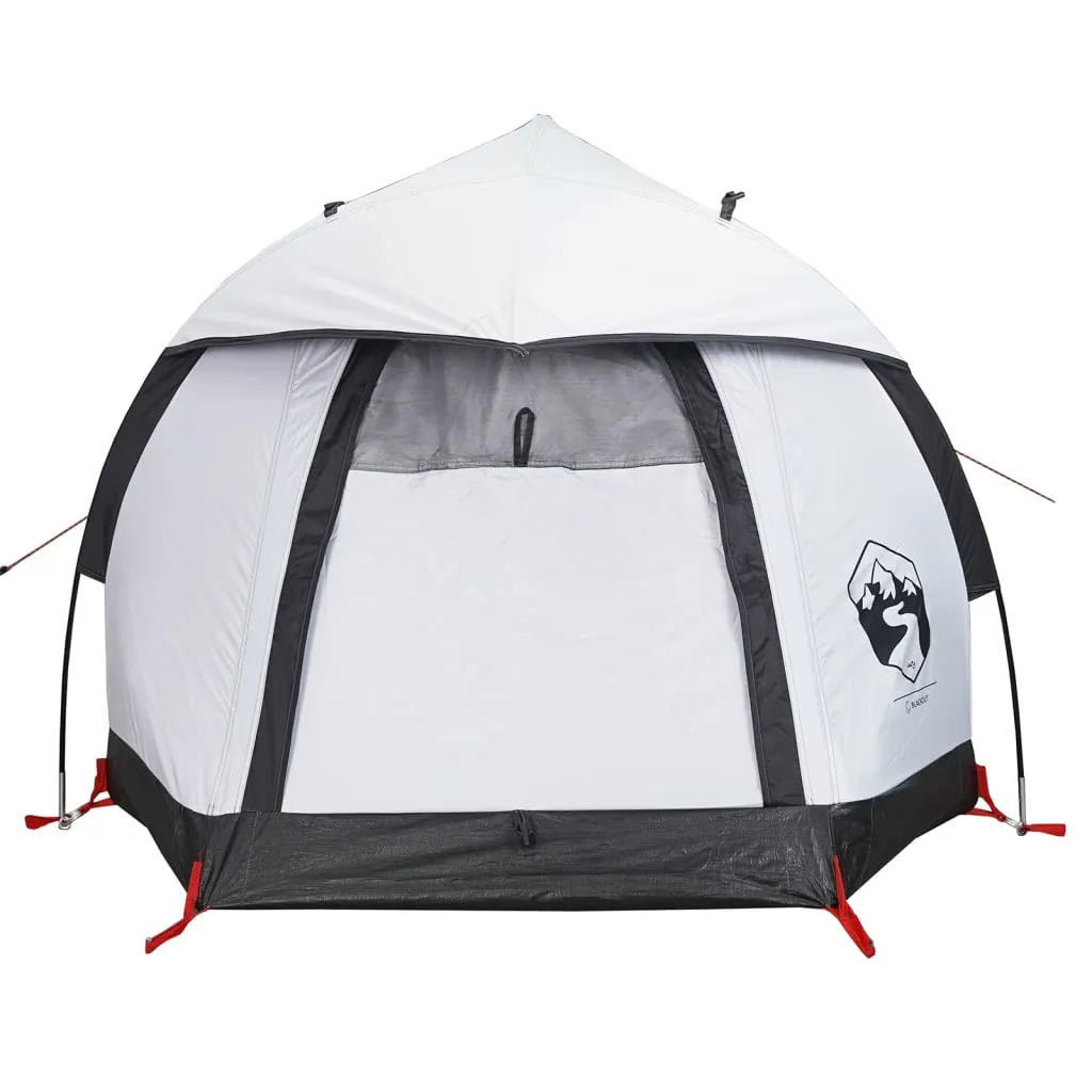 vidaXL Camping Tent Dome 1-Person White Blackout Fabric Waterproof