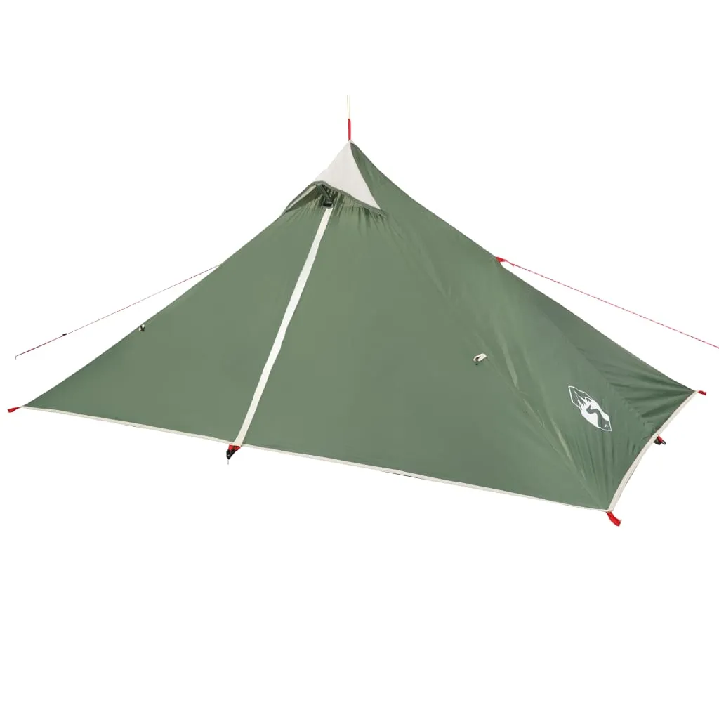 vidaXL Camping Tent Tipi 1-Person Green Waterproof