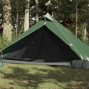 vidaXL Camping Tent Tipi 1-Person Green Waterproof