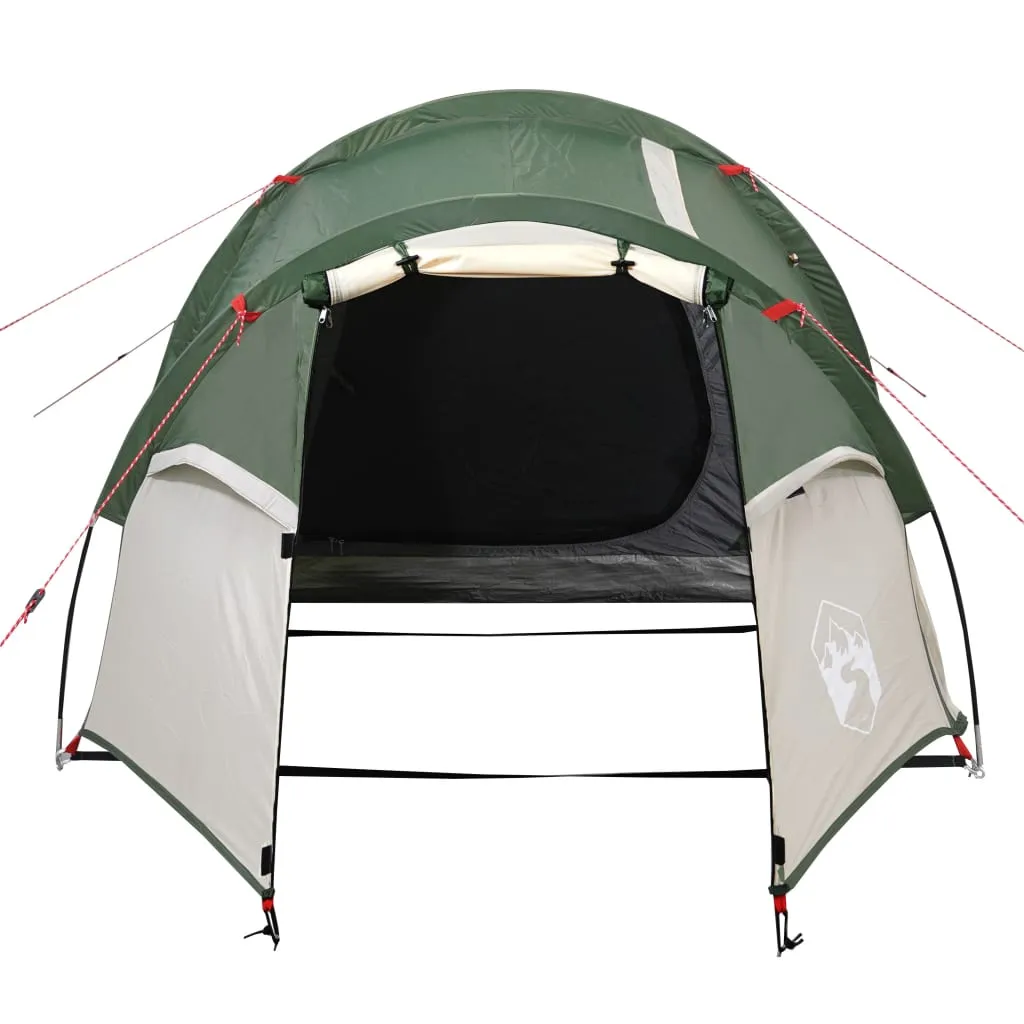 vidaXL Camping Tent Tunnel 2-Person Green Waterproof