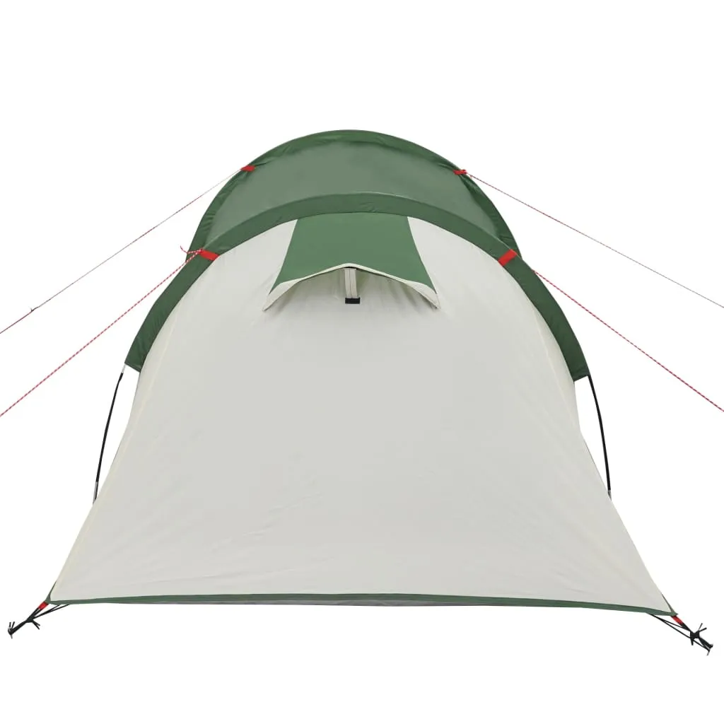 vidaXL Camping Tent Tunnel 2-Person Green Waterproof