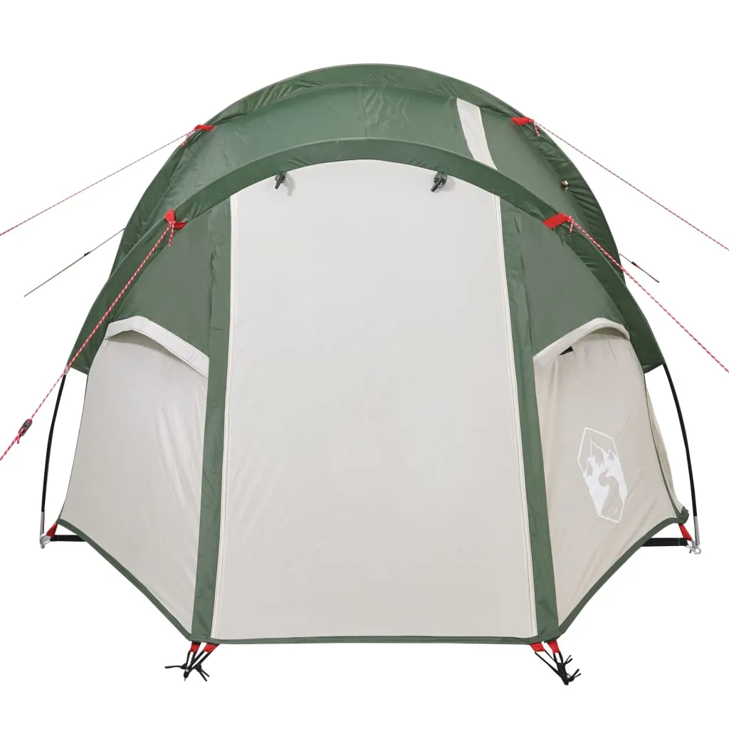 vidaXL Camping Tent Tunnel 2-Person Green Waterproof