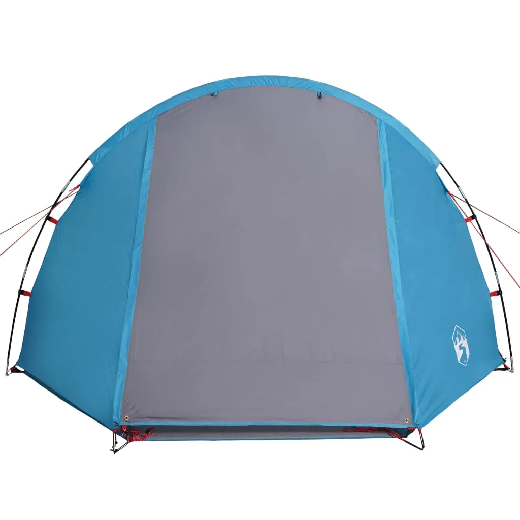 vidaXL Camping Tent Tunnel 4-Person Blue Waterproof