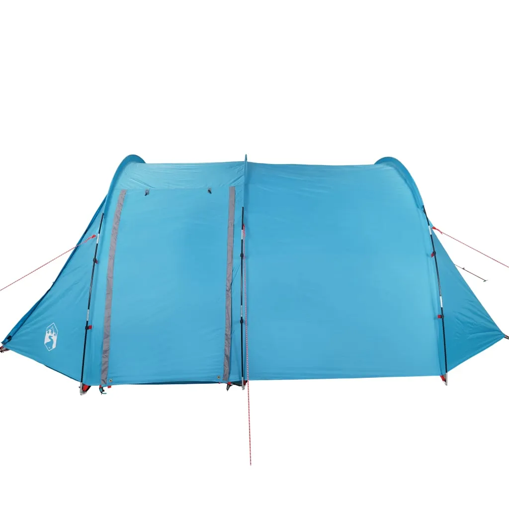 vidaXL Camping Tent Tunnel 4-Person Blue Waterproof