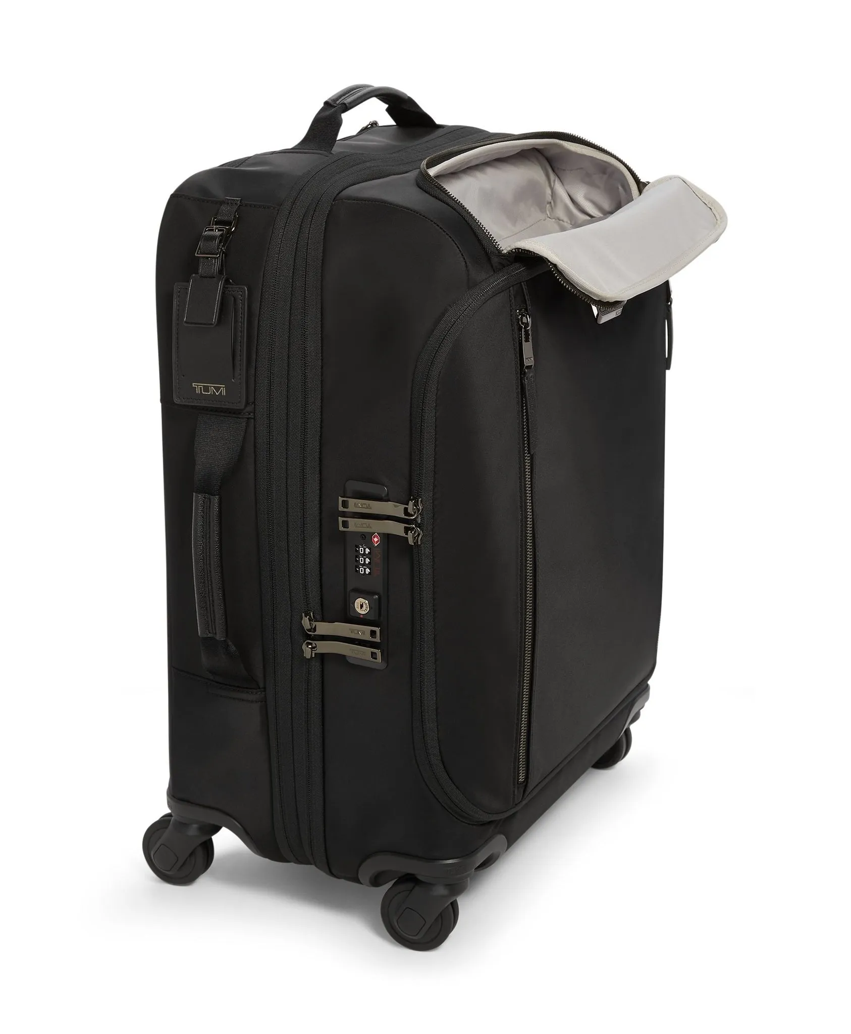 VOYAGEUR LEGER Continental 4 Wheeled Expandable Carry-On - Black/Gunmetal