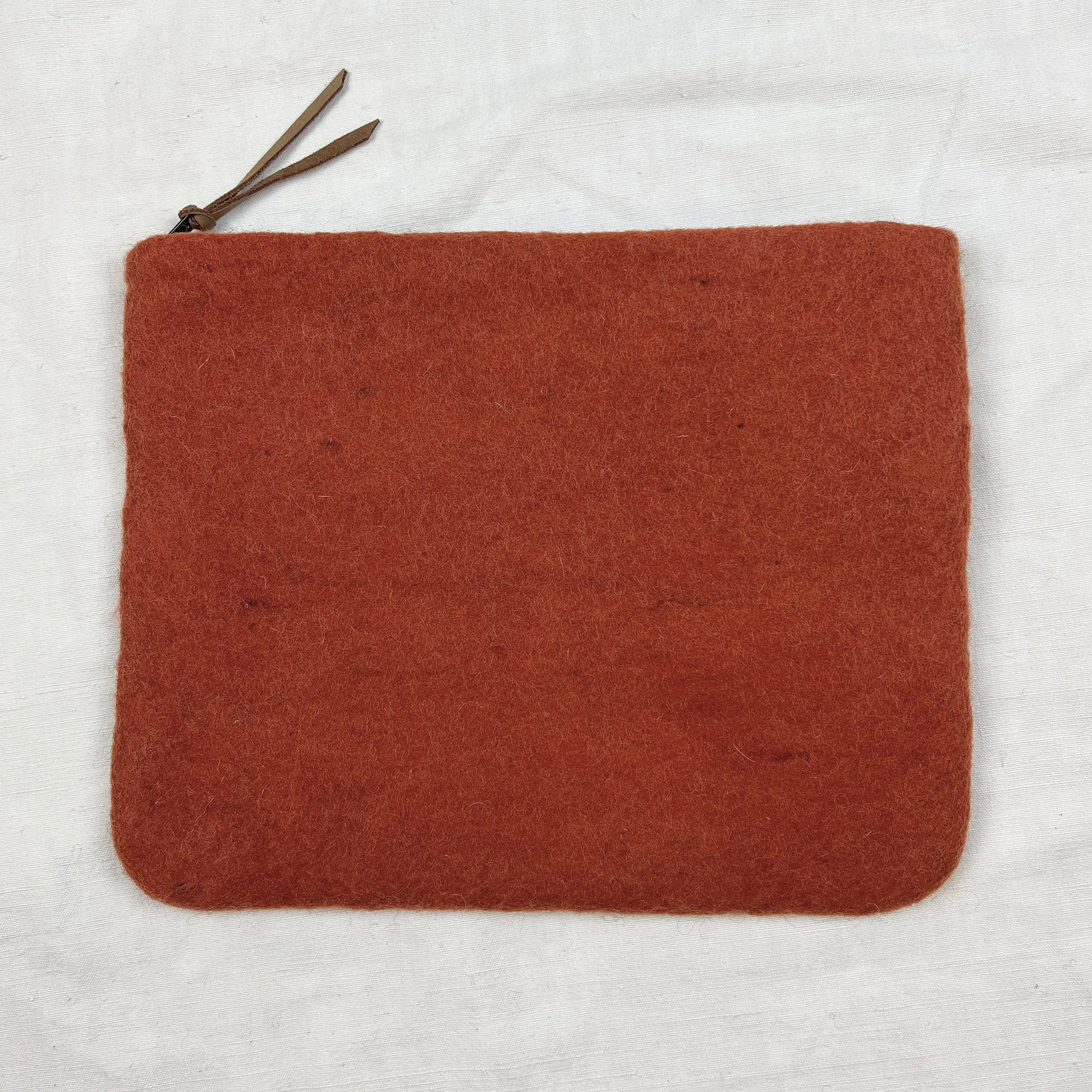 WANGDI Eco Zip Felt Document Pouch Laptop Sleeve