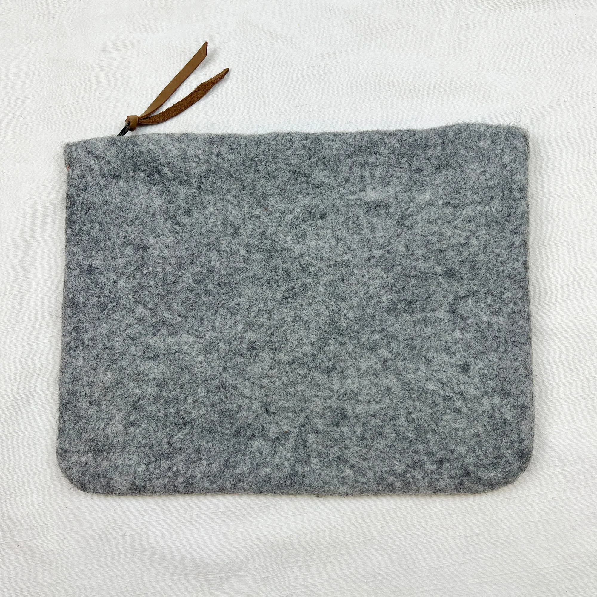 WANGDI Eco Zip Felt Document Pouch Laptop Sleeve