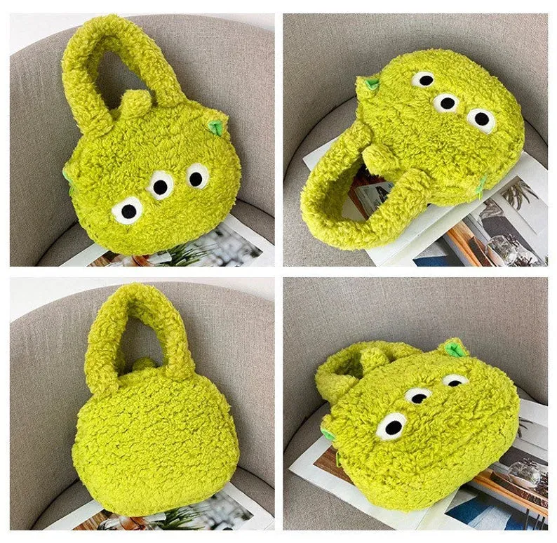 Winnie The Pooh Lotso Alien Toy Story Fluffy Handbag Mini Bag