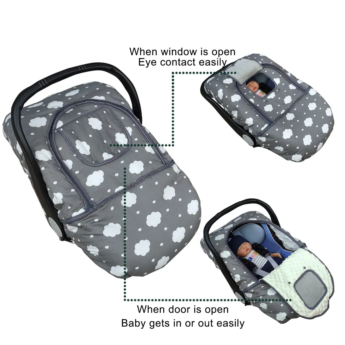 Winter Baby Car Seat Covers for Infant